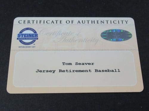 Tom Seaver Mets/Vörösök aláírt Hall of Fame Baseball 86/250 Steiner COA - Dedikált Baseball