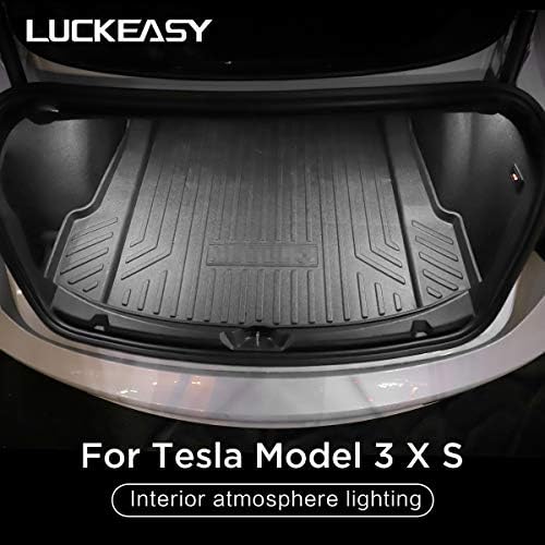 LUCKEASY Autó hangulat fény A Tesla Model 3-S Modell Modell X Belső hangulat világítás Belső módosítása