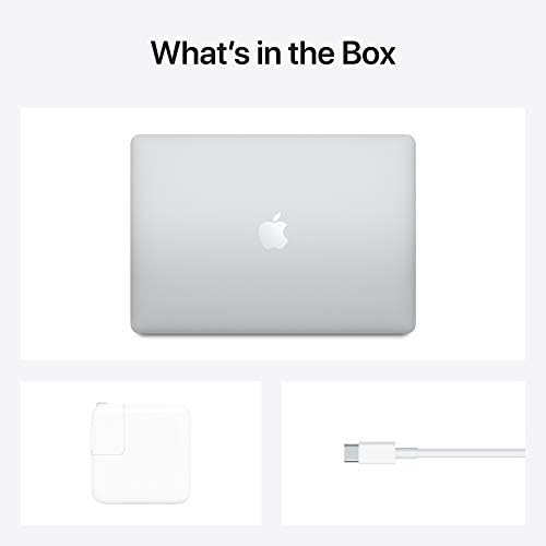 Az Apple 2020-as MacBook Air Laptop M1 Chip, A 13 Retina Kijelző, Works with iPhone/iPad; Ezüst AppleCare+