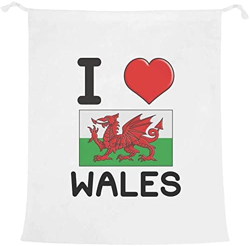 Azeeda 'Szeretem a Walesi Mosoda/Mosógép/Tároló Táska (LB00022173)