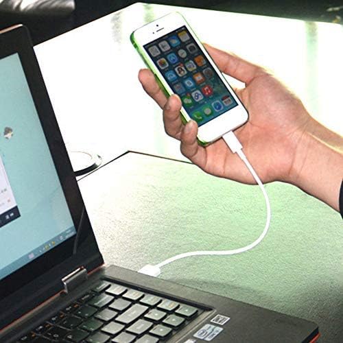 Rövid MicroUSB Kábel Kompatibilis A BLU TouchBook M7-es Pro High Speed Töltés. (1White,a 20 cm-es 8in)