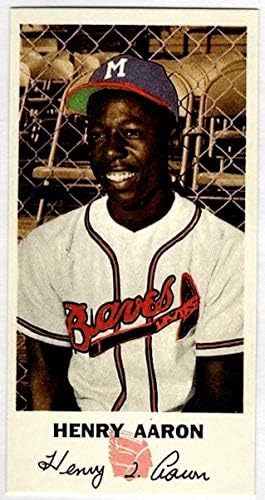 HANK AARON HOF 1954 Johnson Cookie-k Milwaukee - Atlanta Braves REPRINT Baseball Kártya