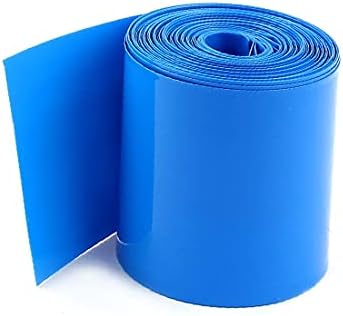 X-mosás ragályos 10Meters 70mm Széles PVC Hő Pszichiáter Wrap Kék 4x18650 Akkumulátor(10 mm-es di larghezza