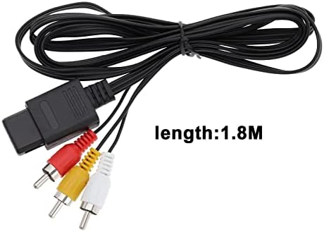 1db AV Kompozit Videó kábel Kábel Csere Kompatibilis Nintendo 64 N64/ Gamecube/SNES AV Kábel Csere Vezetékek