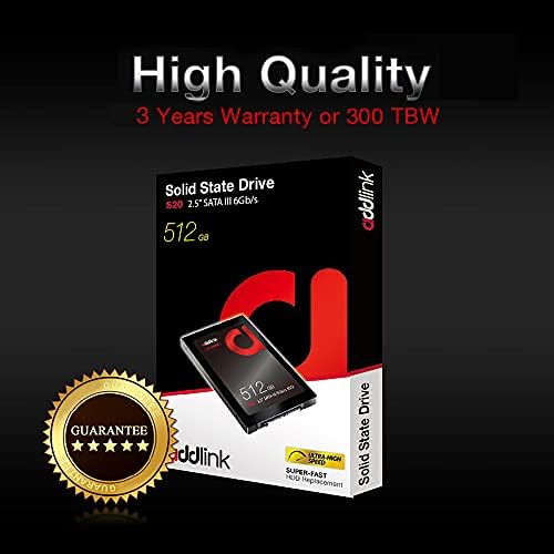 Addlink S20 512 gb-os 2-Pack PS4 Kompatibilis a SATA III 2.5 - Os Extrém Minőségű Belső SSD 550MB/s Maximális