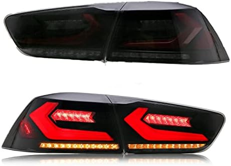 JAVOUKA Füstölt LED-es hátsó Lámpák Közgyűlés, a Mitsubishi Lancer EVO X(GSR) 2008-2020, Sorozatos indexet,