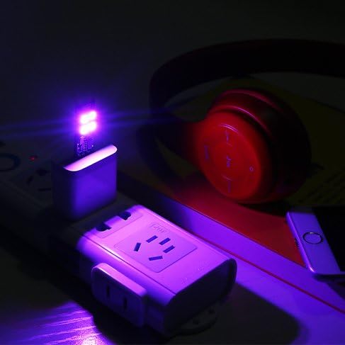4 Csomag Éjjeli Lámpa Mini USB Fények Kulcstartó Szuper Fényes 6 Led-ek(Kreatív Design:3 Tiszta Fehér