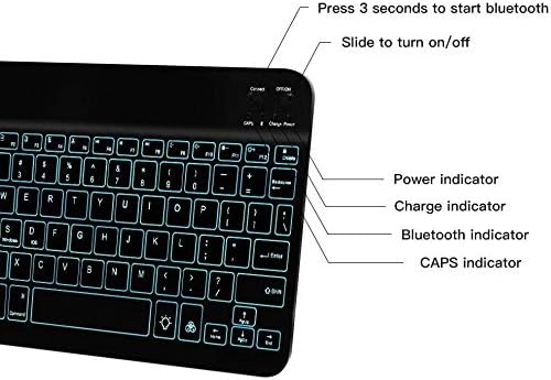 BoxWave Billentyűzet Kompatibilis Samsung F14 - SlimKeys Bluetooth Billentyűzet - Háttérvilágítással rendelkező,