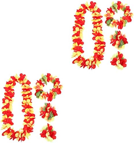 Sosoport 2 Db Fél Hawaii Virágfüzérek Dekoratív Hawaii Füzér Nyaralás Hawaii Virágfüzér Dekorok Nyári