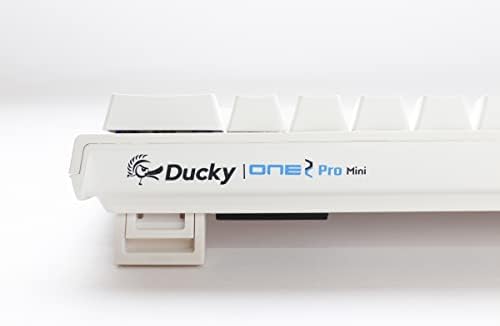 Ducky Egy 2 Pro Mini Tiszta Fehér RGB LED 60% Dupla Lövés PBT Mechanikus Billentyűzet (Kailh Doboz Fehér)