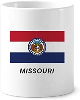 Amerikai Állami Zászló Kontúr Missouri Fogkefe Tolltartó Bögre Cerac Állni Ceruzatartó