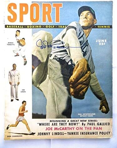 Hal Newhouser Aláírt Dedikált Magazin SPORT 1949 Tigrisek SZÖVETSÉG AG71983 - Dedikált MLB Magazinok