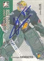 Julien Ellis Shawinigan Cataractes - QMJHL 2006-Ban A Játék Heroes and Prospects Dedikált Kártya. Ez a