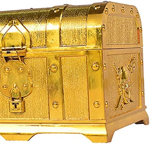 GENIGW kincsesláda Dekoratív kincsesláda Emlék Box Játék Kincses Dobozok Fél Decor Nagy Méretű (Szín :