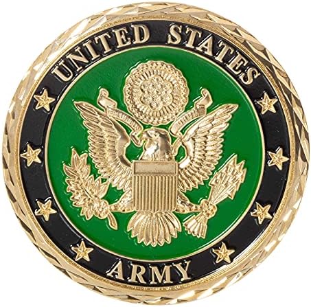 Egyesült Államok hadseregének Tisztje 4 Rang Kihívás Érme, Kék Bársony Kijelző Doboz