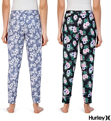 Hurley Női 2 Csomag Pizsama Nadrág, Aranyos Szuper Puha Aludni Kocogók
