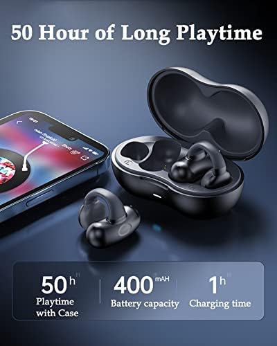 Vezeték nélküli Fül Klip csontvezetéses Fejhallgató, Bluetooth, Vezeték nélküli Klip Nyitva Ear Fülhallgató
