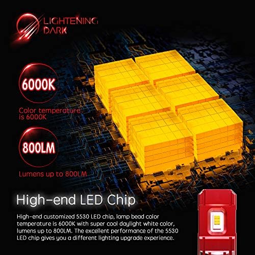 VILLÁM SÖTÉT 5202 (H16-EU) LED Ködlámpa Izzó/DRL, 2504 (PSX24W) 530 Chips 800 Lumen hideg Fehér 6000K