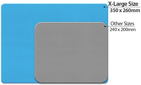 FINCIBO Extra Nagy (X-Nagy) Méretű Csúszásmentes Téglalap Mousepad, Szilárd Baba Kék Egér Pad Otthoni,