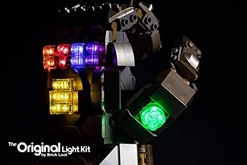Tégla Zsákmány Deluxe LED Világítás Fény Kit A Lego Infinity Gauntlet Meghatározott 76191 - (Megjegyzés: