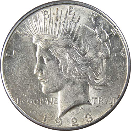 1923-ban, S a Béke Dollár AU Arról, Uncirculated 90% Ezüst $1 amerikai Érme Gyűjthető