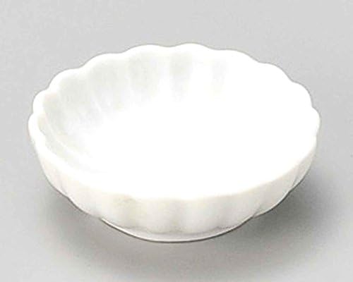 Krizantém 2.2 inch Készlet 5 Kis Tálak Fehér porcelán Japánban Készült