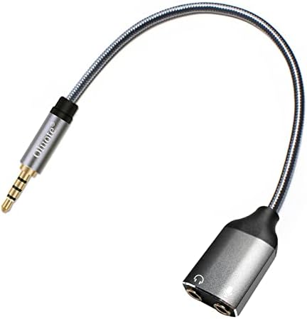 Oluote 3,5 mm-es Fejhallgató-Elosztó Adapter TRRS Férfi 3,5 mm TRS Női *2 Jack Kábel Mic, Audio Adapter