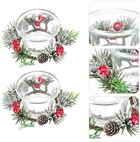 Karácsonyi Gyertya, Koszorú Jogosultja Gyűrű: Karácsonyi Gyertya Gyűrű Tealight gyertyatartó a fenyőtoboz