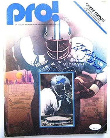 Billy Sims Aláírt Dedikált Magazin PRO! Detroit Lions 1980 SZÖVETSÉG AH04524 - Dedikált NFL Magazinok