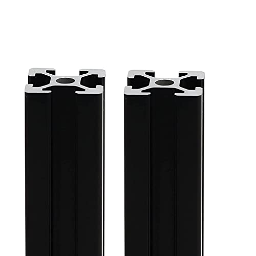 Mssoomm 2 Csomag 1515 Alumínium Extrudált Profil, Hossz 37.4 inch / 950mm Fekete, 15 x 15 mm 15 Sorozat