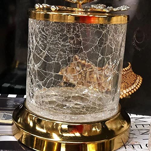 Kézzel Készített Kristály Üveg Tartály Szett (Arany)