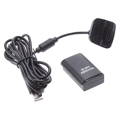 ÚJ-4800mAh Újratölthető USB Akkumulátor Csomag Xbox 360(Vegyes Szín) , Fehér