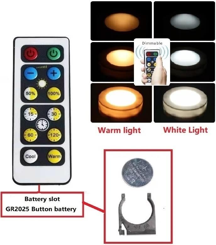 ANUOMY elemes Villanykörte E12 a Távirányító Lámpák,AAA Akkumulátor LED Izzó Szabályozható, valamint az